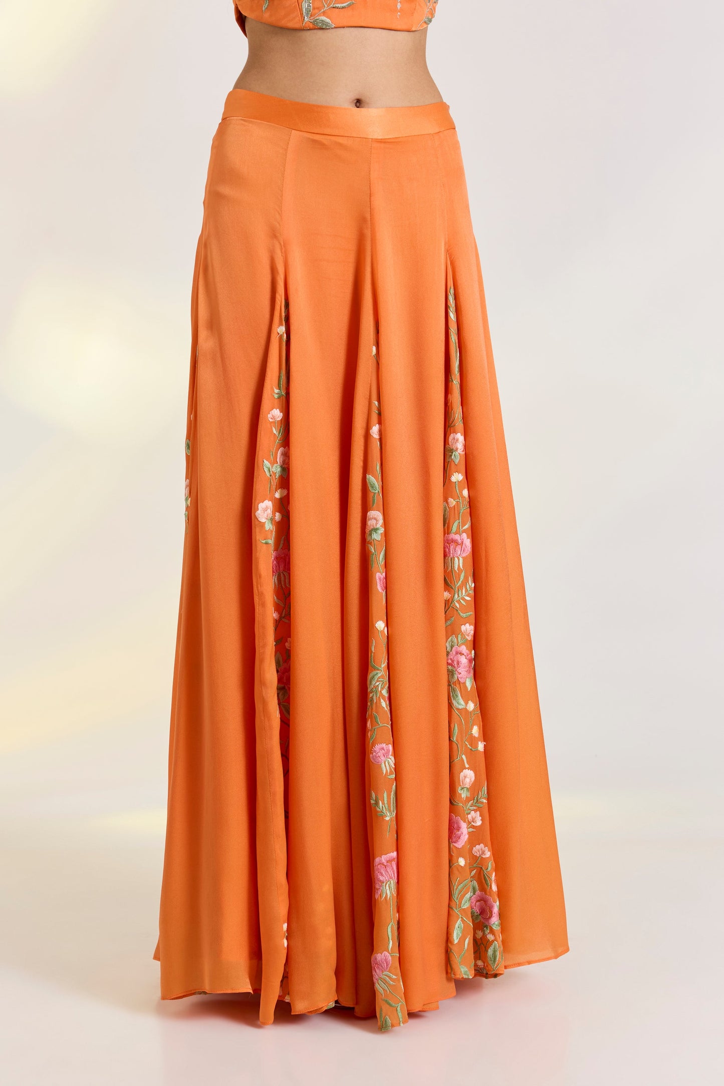 Tangerine Skirt Set