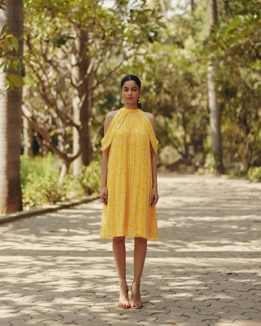 Petal Haze Mini Dress