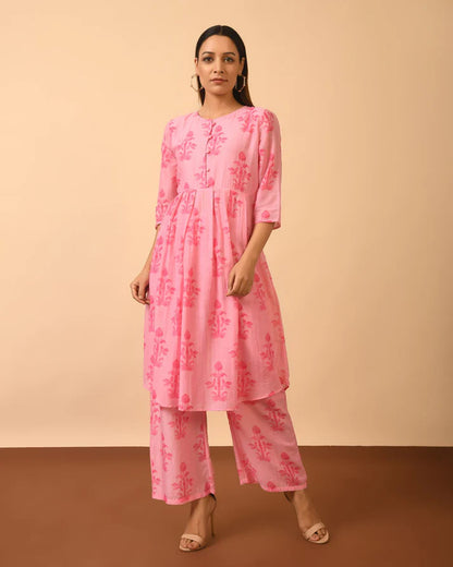 Cotton Silk Kurta and Pant