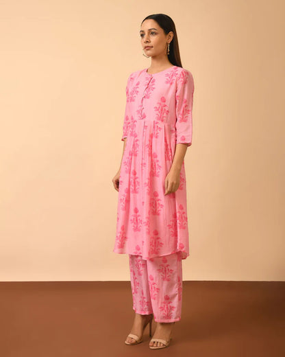 Cotton Silk Kurta and Pant