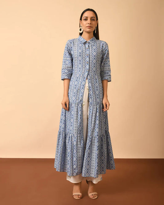 Layered Kurta with Straight Pant