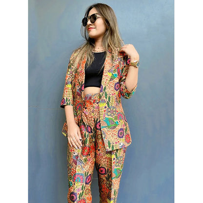 FUGA Birdie Kaleido Co-Ord Mustard (Set of 2)