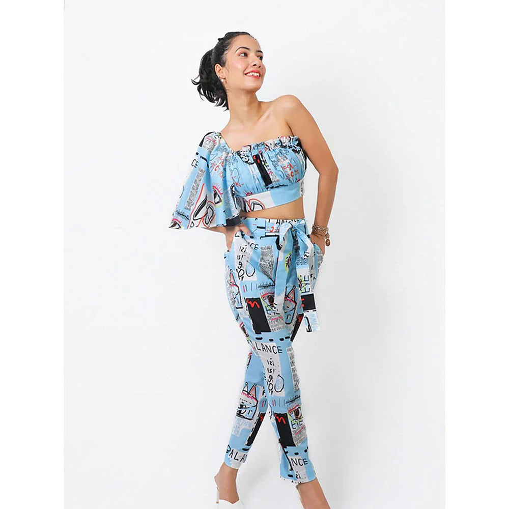 FUGA Blue Balance Flutter Co-Ord (Set of 3)