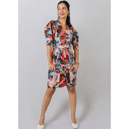 FUGA Pop Sheath Dress Multi-Color (Set of 2)