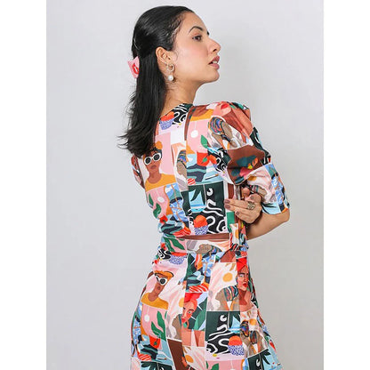 FUGA Pop Sheath Dress Multi-Color (Set of 2)