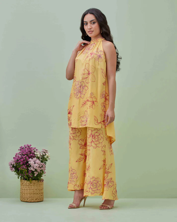 Yellow Blossom Co-ord Set