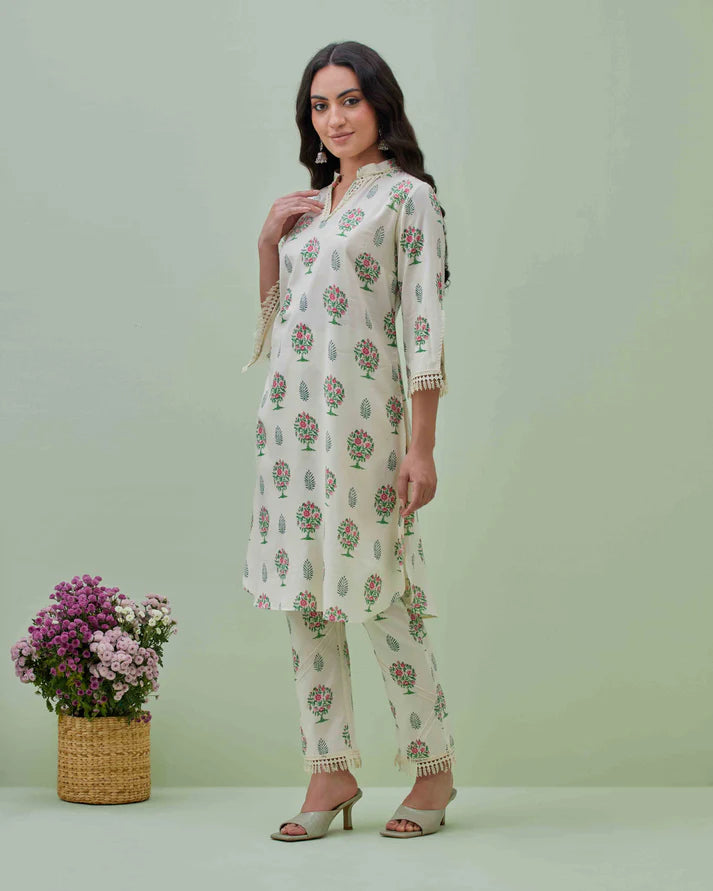 Cotton Modal Printed Co-ord Set