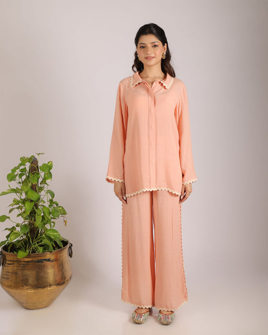 Peach Radiance Co-ord Set