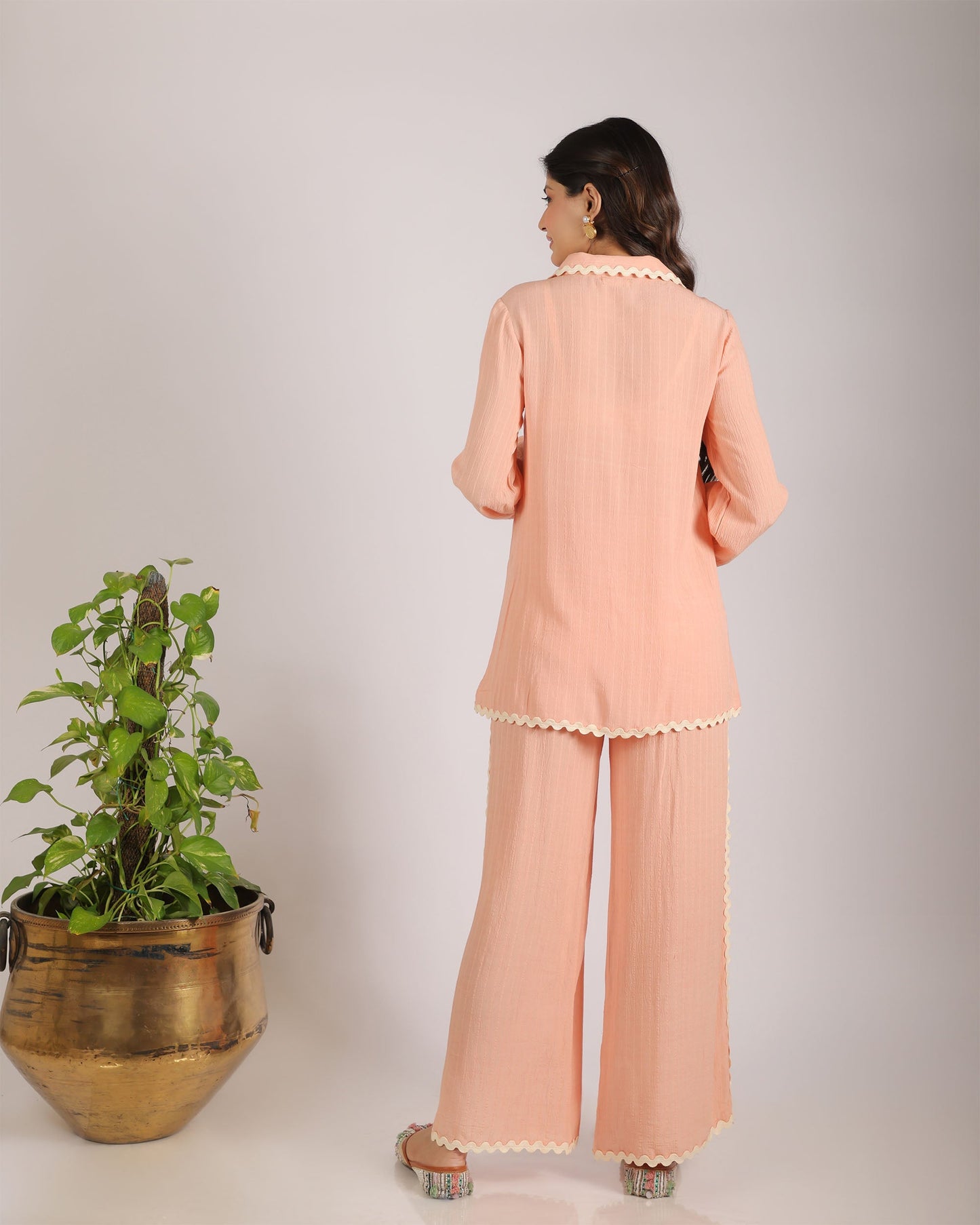 Peach Radiance Co-ord Set