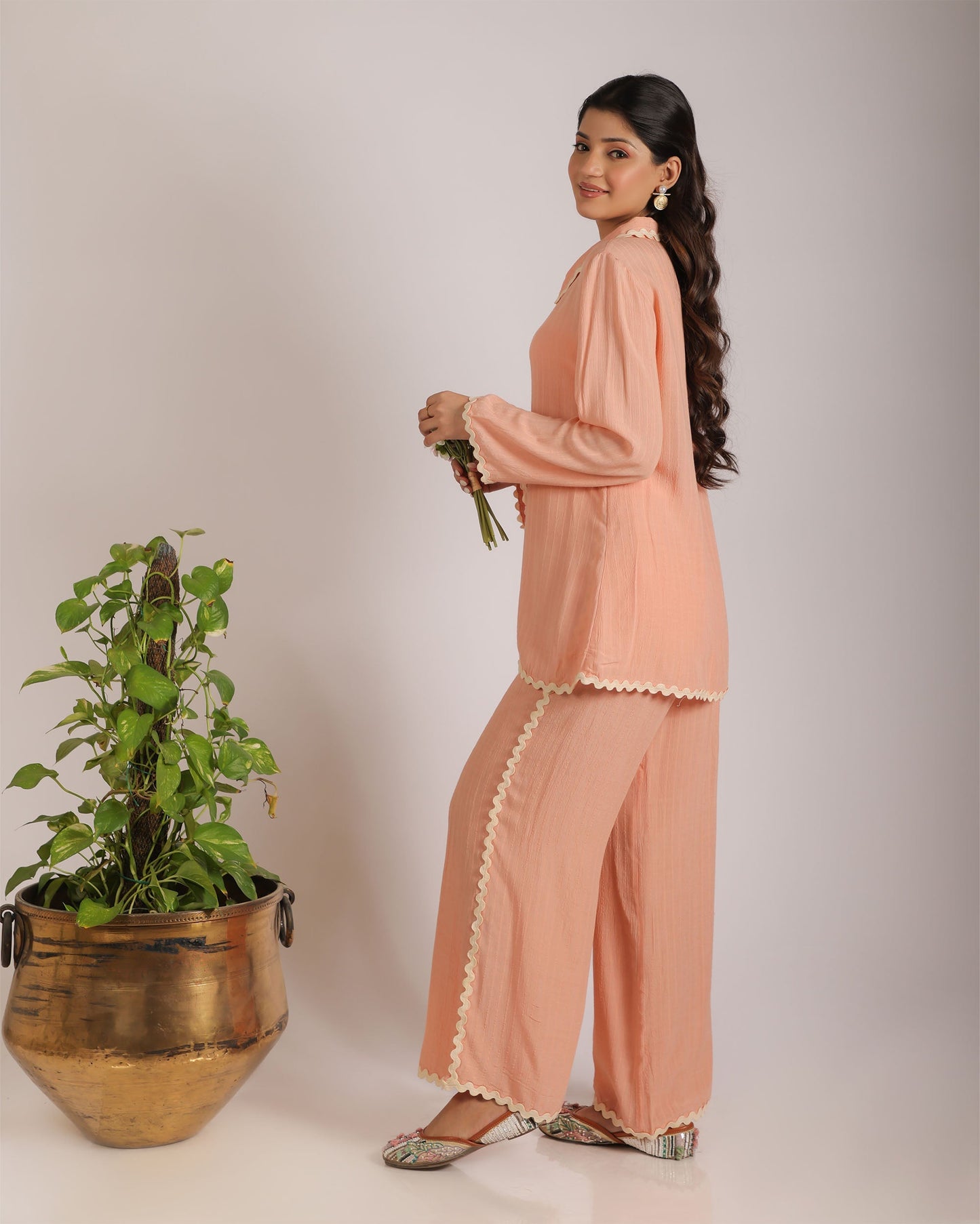 Peach Radiance Co-ord Set