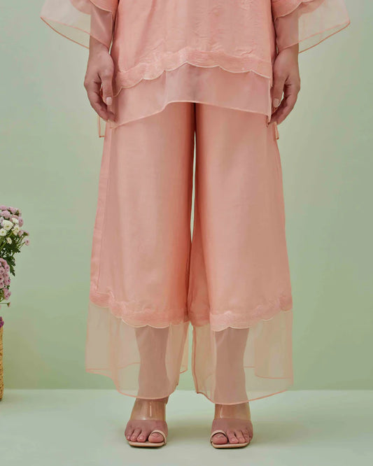 Peach Pink Embelleshed Co-ord Set