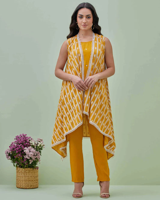 Sunshine Chanderi Cape Set