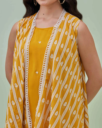 Sunshine Chanderi Cape Set