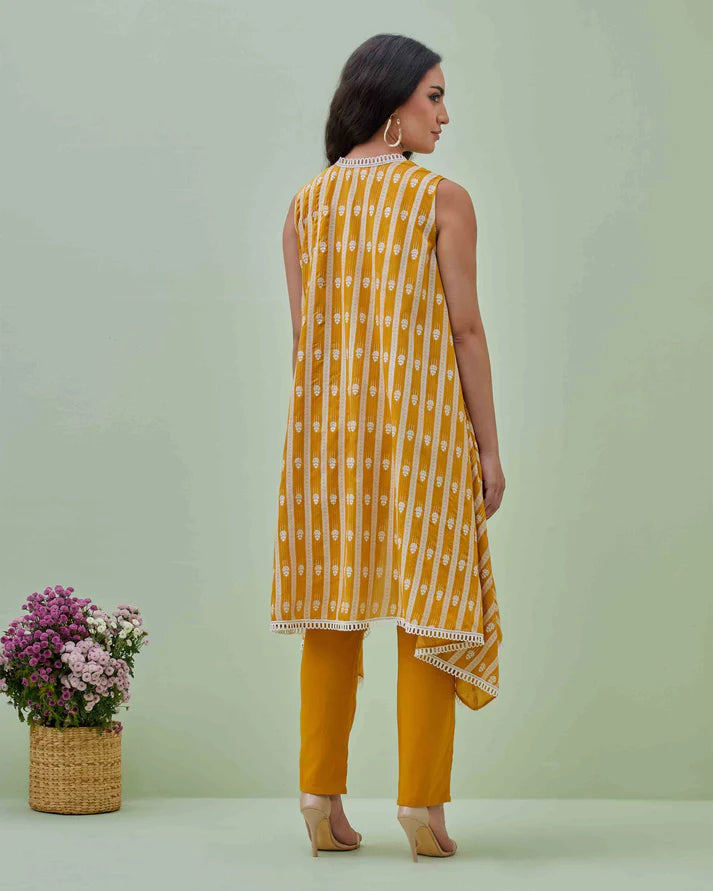 Sunshine Chanderi Cape Set