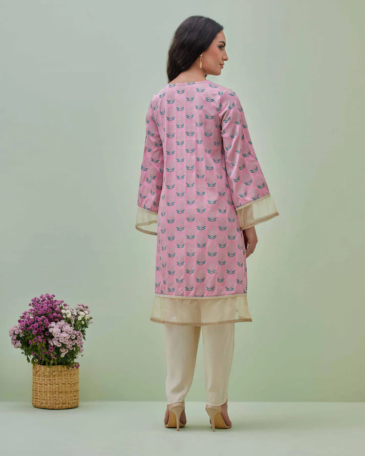 Hand Block Printed Kurta with dhoti pant