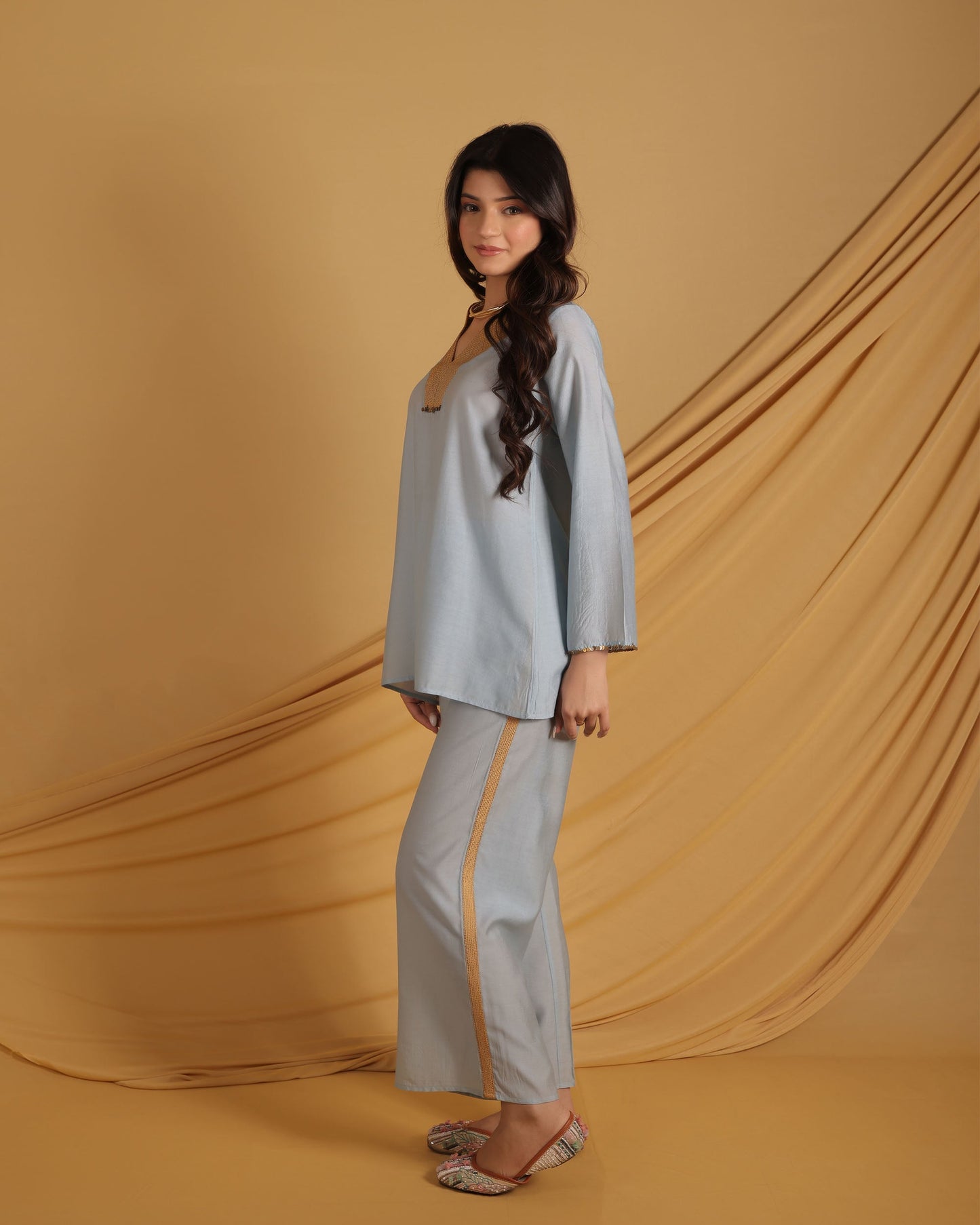 Azure Embellished Set