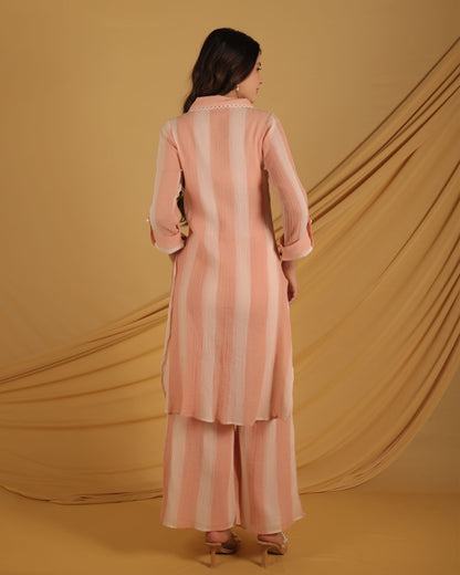 Stripe Sunrise Kurta & Pant Set.