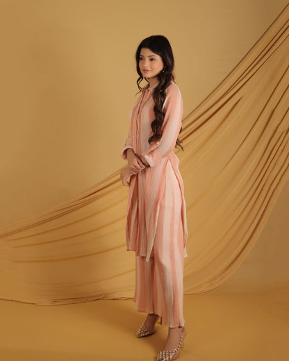 Stripe Sunrise Kurta & Pant Set.