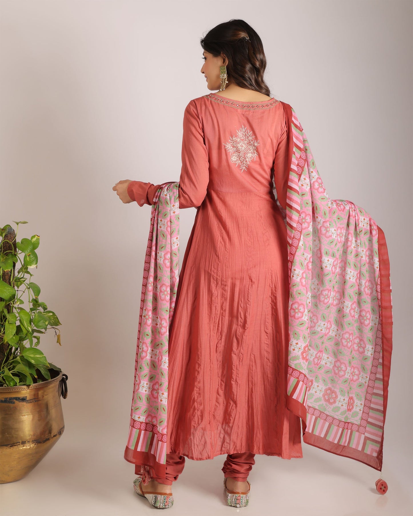 Flora Bloom Kurta, Pant & Dupatta Set.