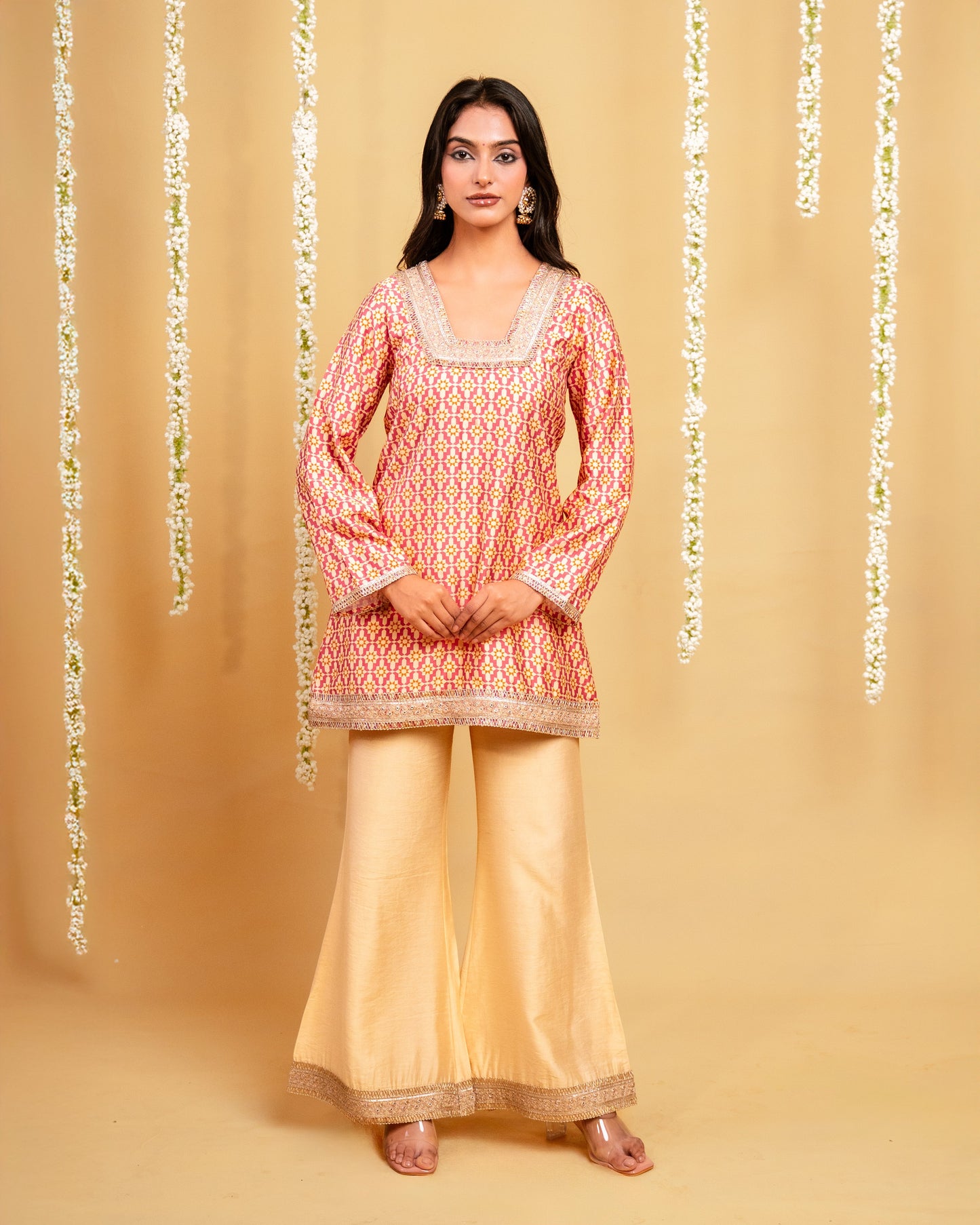 Rose Twilight Sharara Set