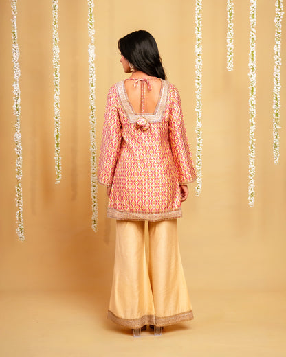 Rose Twilight Sharara Set
