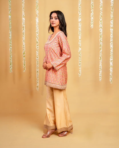 Rose Twilight Sharara Set