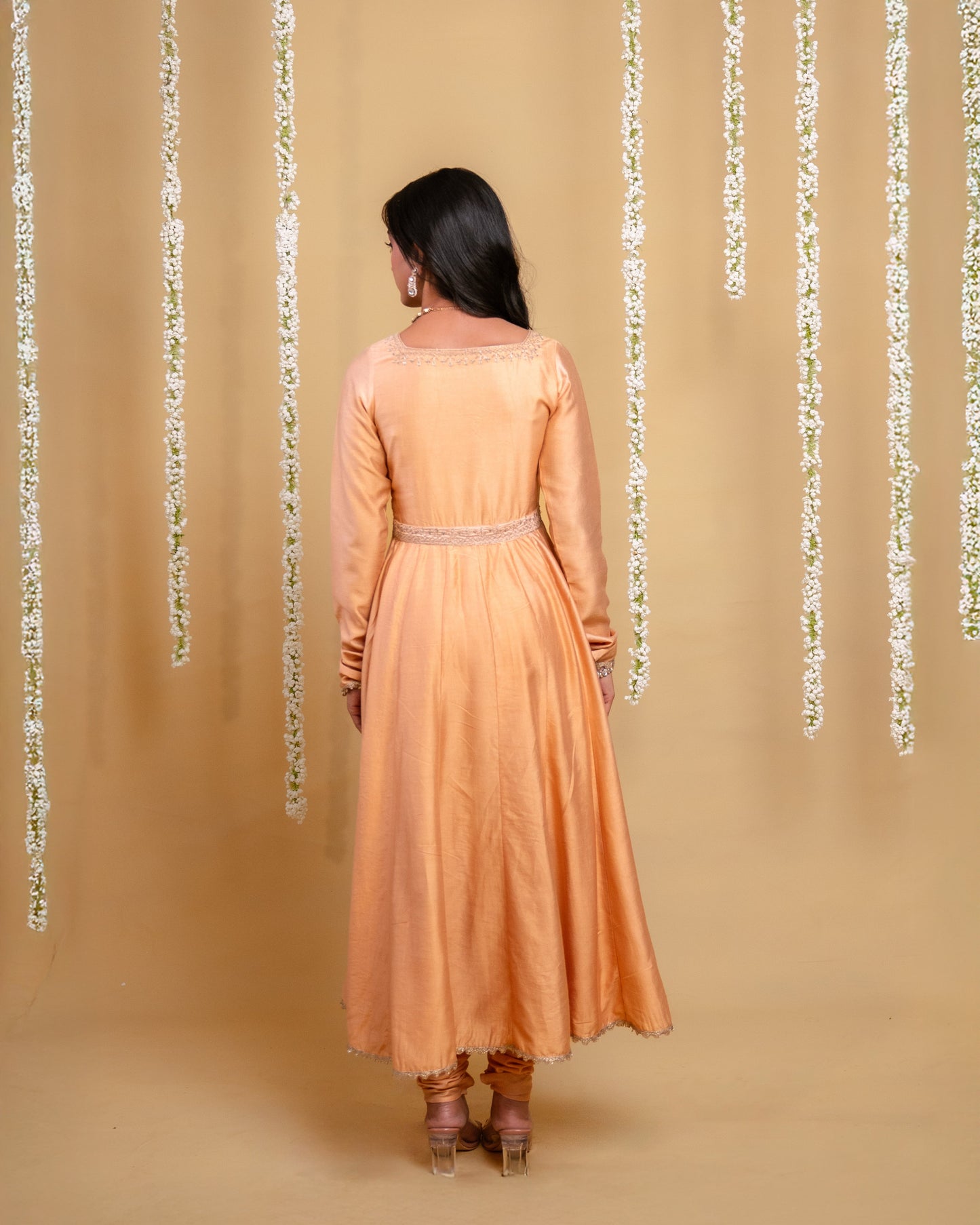 Golden Serenade Anarkali