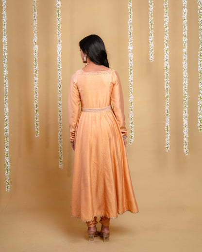 Golden Serenade Anarkali