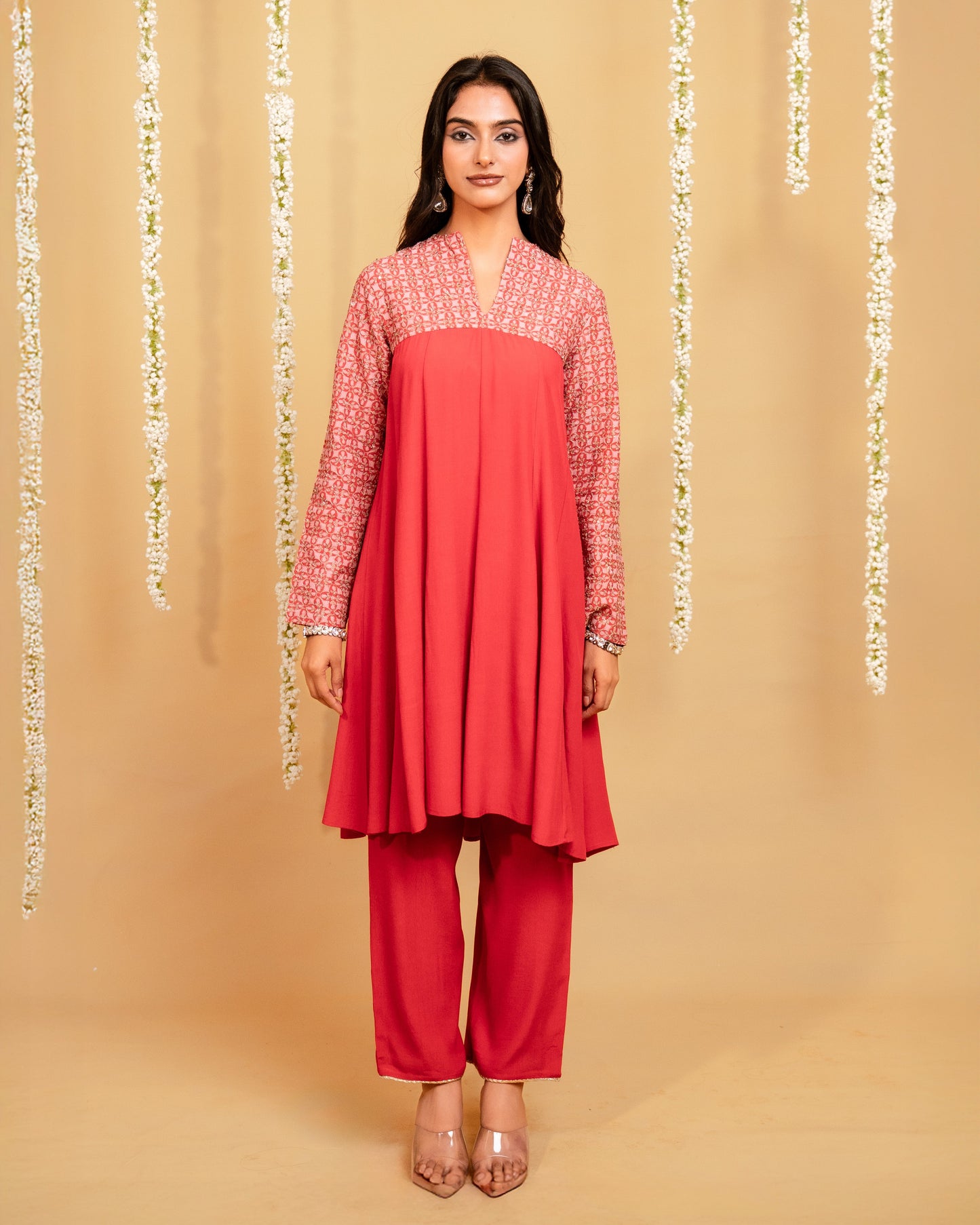 Crimson glow Co-ord Set