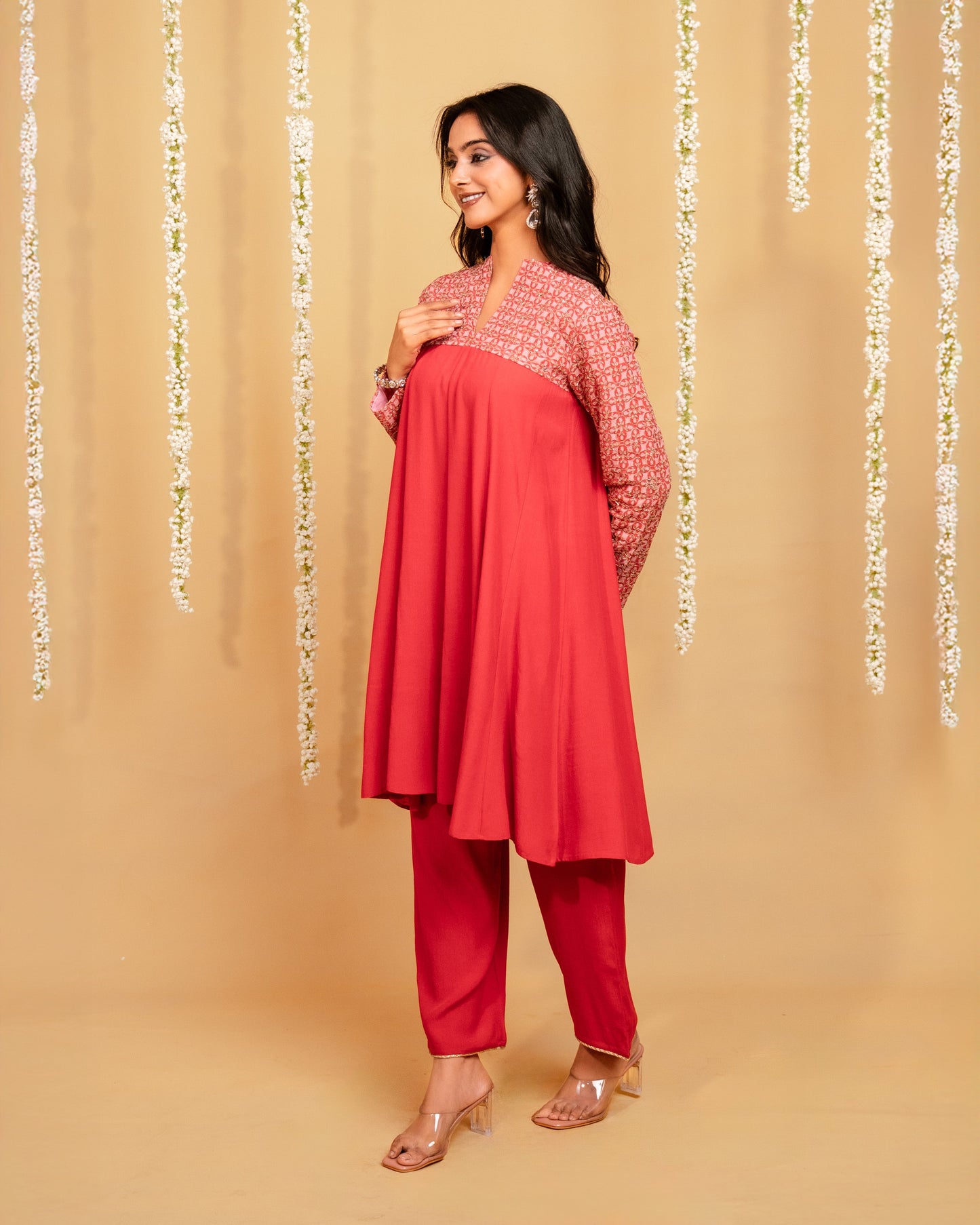 Crimson glow Co-ord Set