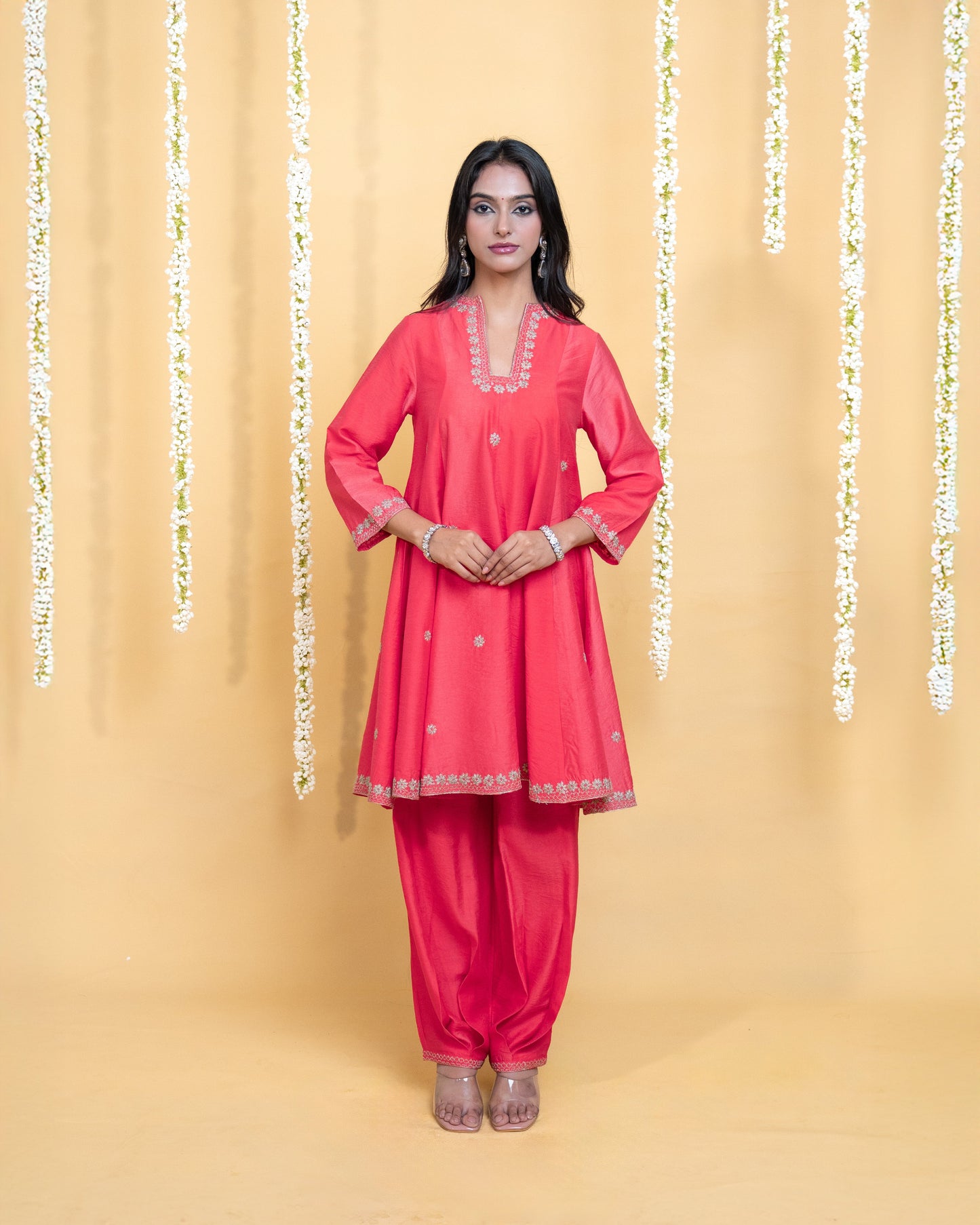 Coral Dawn Kurta Set
