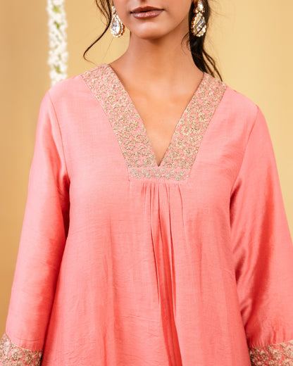 Rose Glow Kurta Set