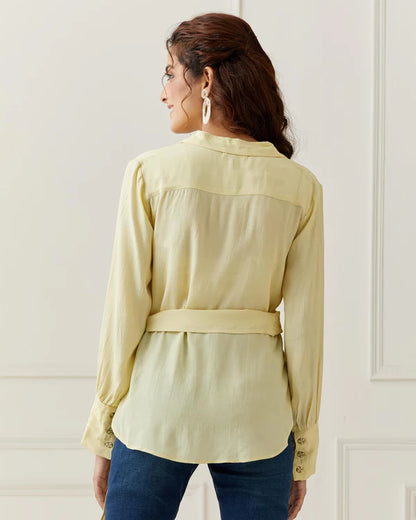 Lime Wrap Up Top