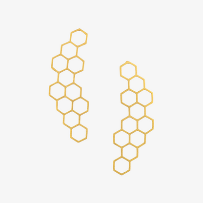Hexagon Earrings