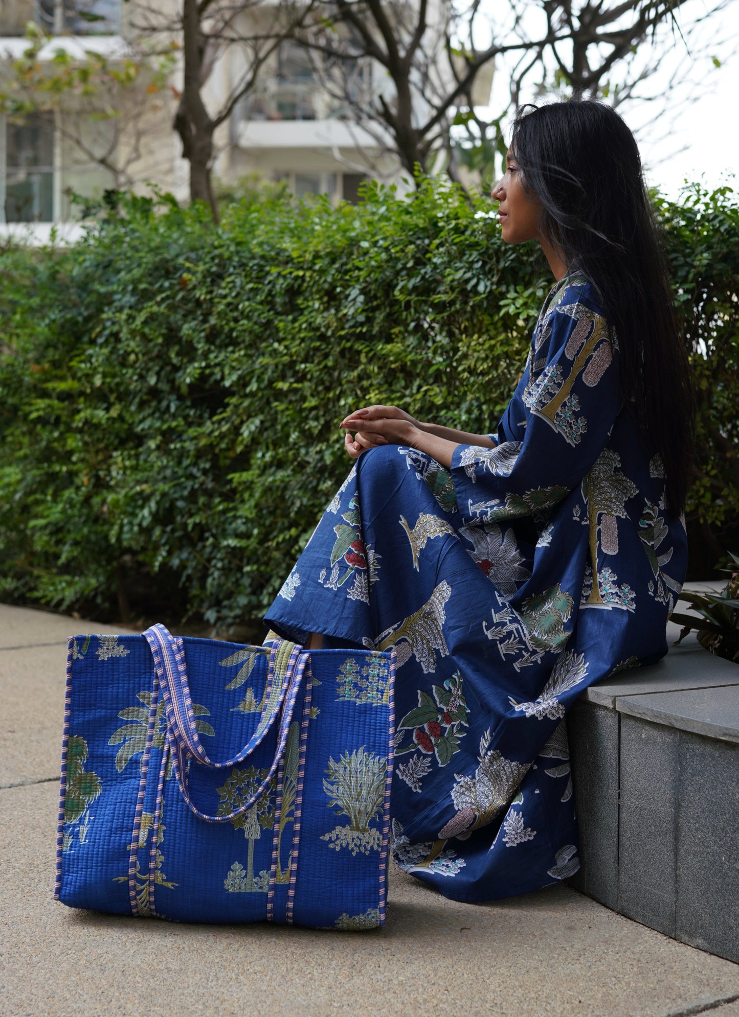Blue Palm Sunday Dress