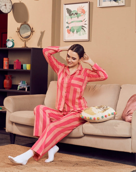 Cotton Candy Stripe Pj Set