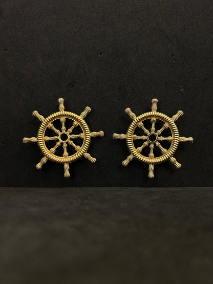 Shipwheel Earrings