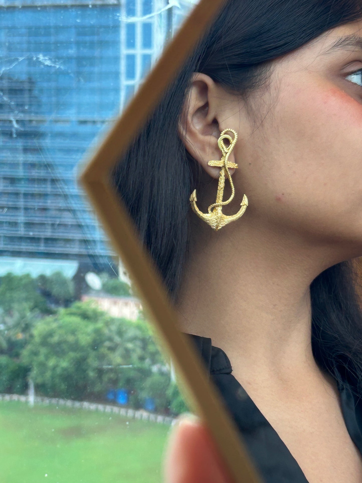 Anchor earrings