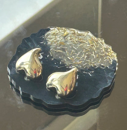 Reversed Heart Stud earring