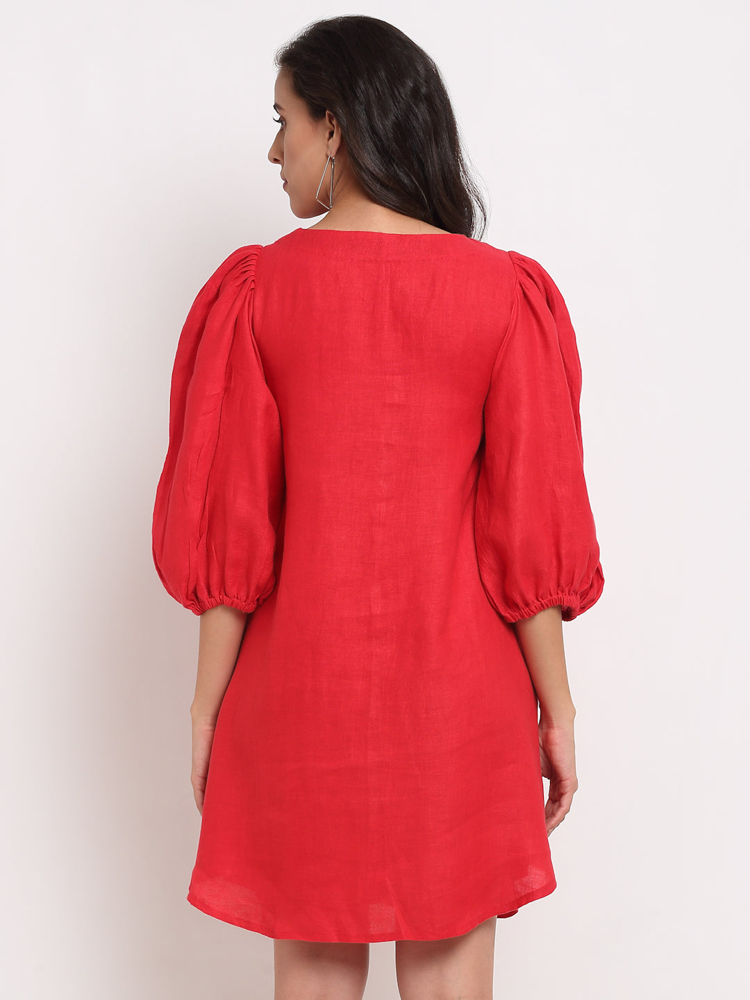 Hemp Red Tent Dress