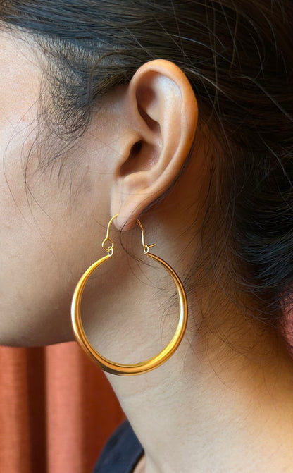 Plain Hoop earrings