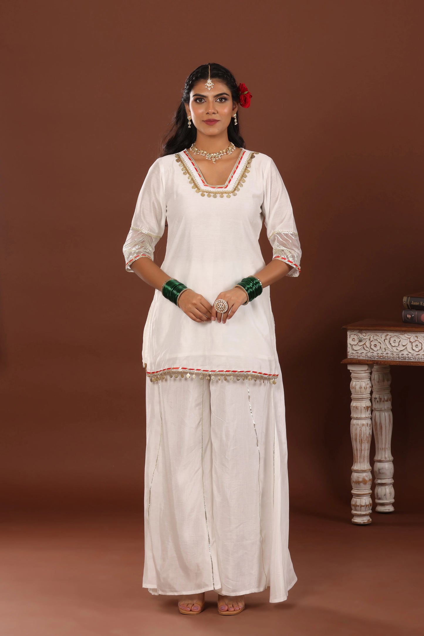 Alizeh chanderi suit set