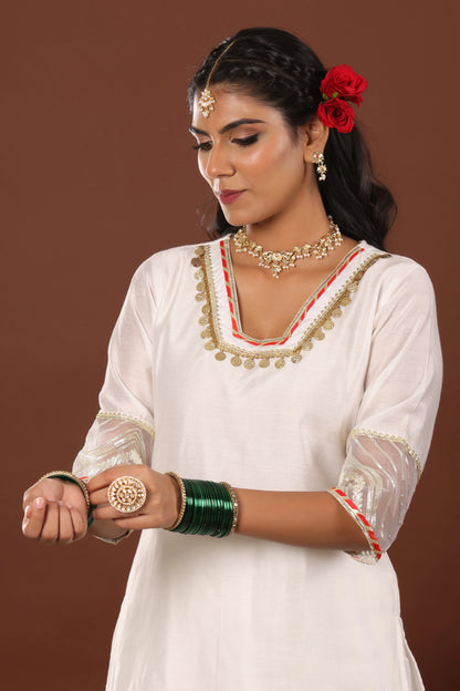 Alizeh chanderi suit set