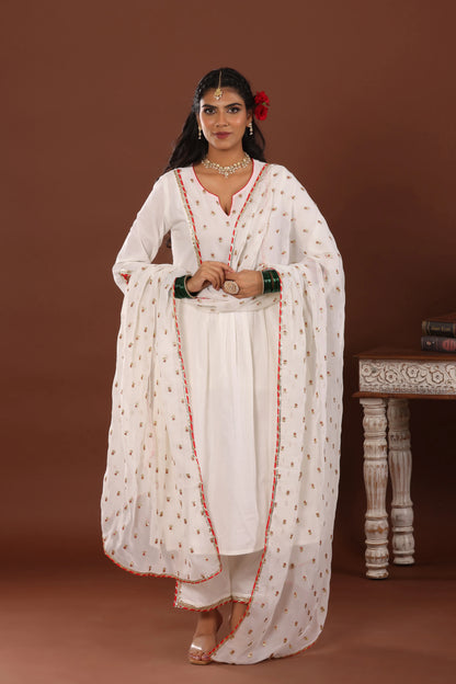 Niqhat Gota Cotton Suit set