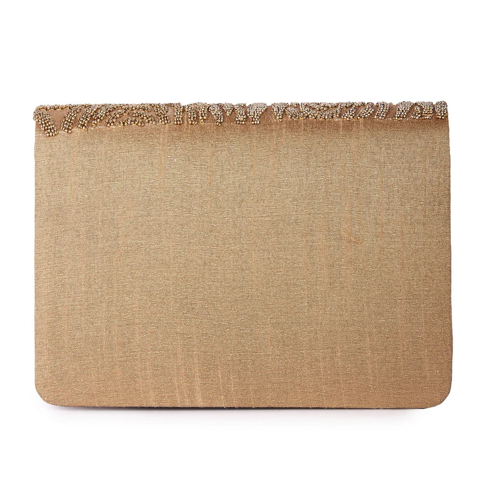 Rose subtle bead clutch