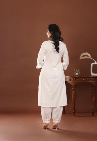 Lurex Boota Cotton Kurta