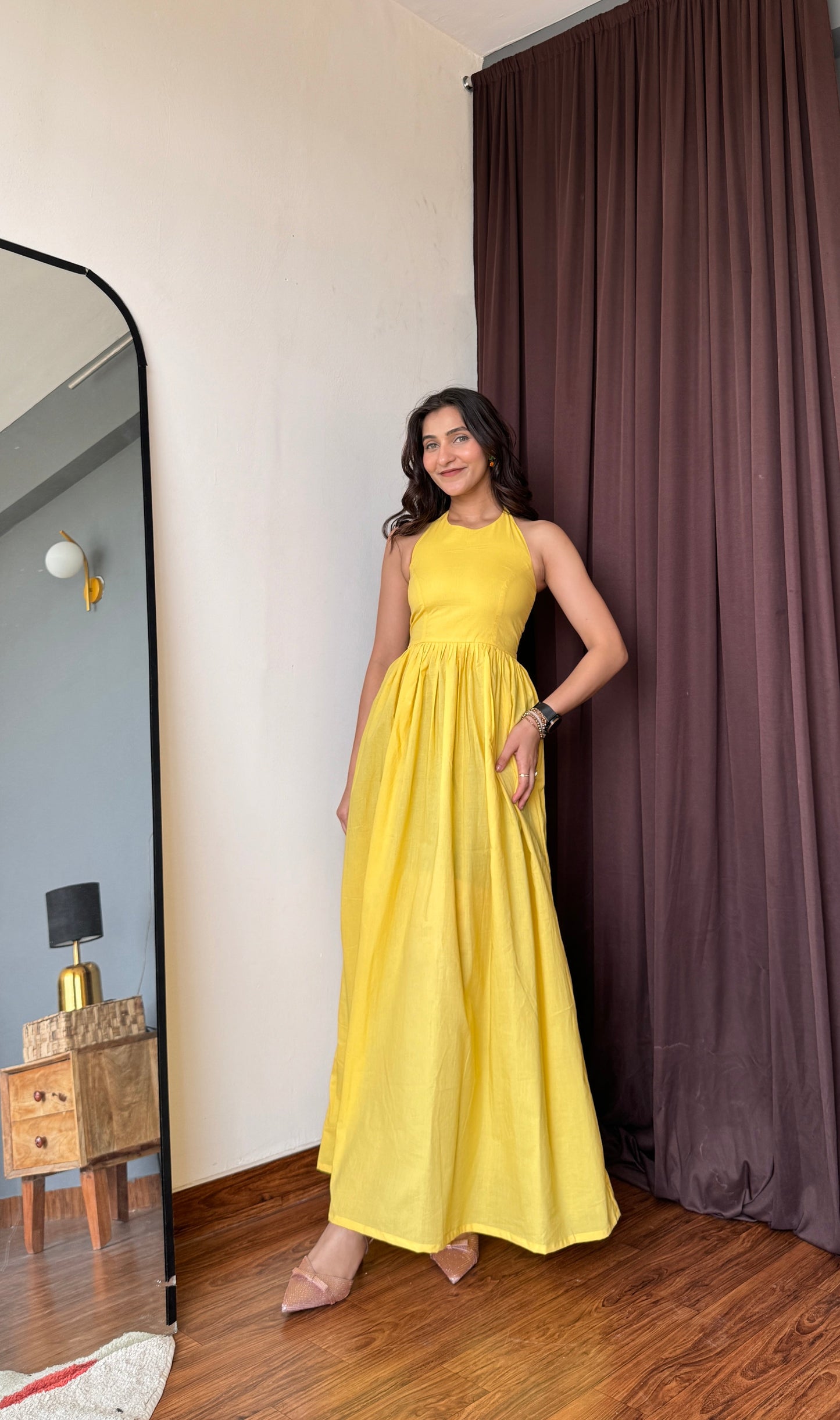 BUTTER YELLOW COTTON DRESS