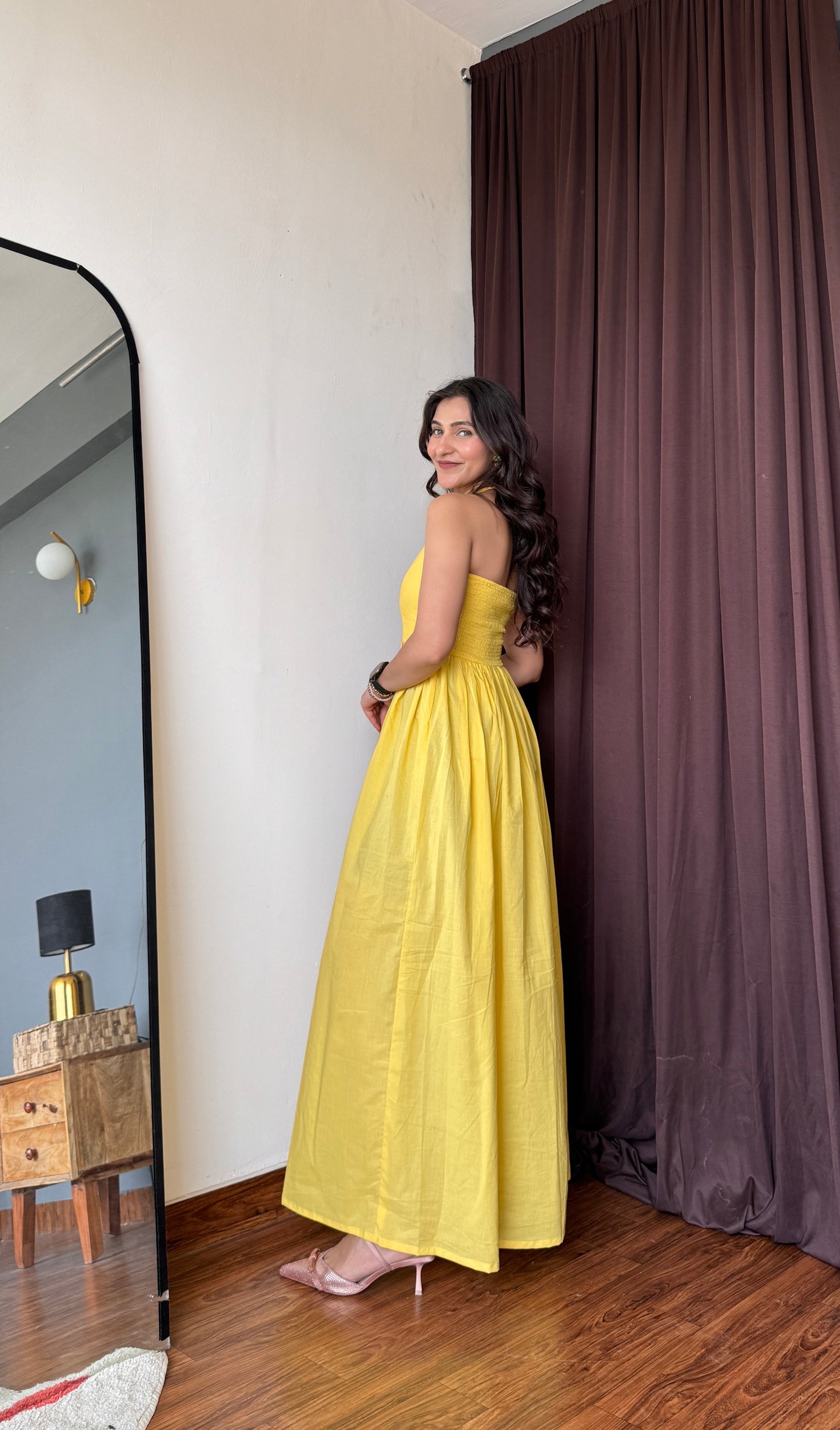 BUTTER YELLOW COTTON DRESS