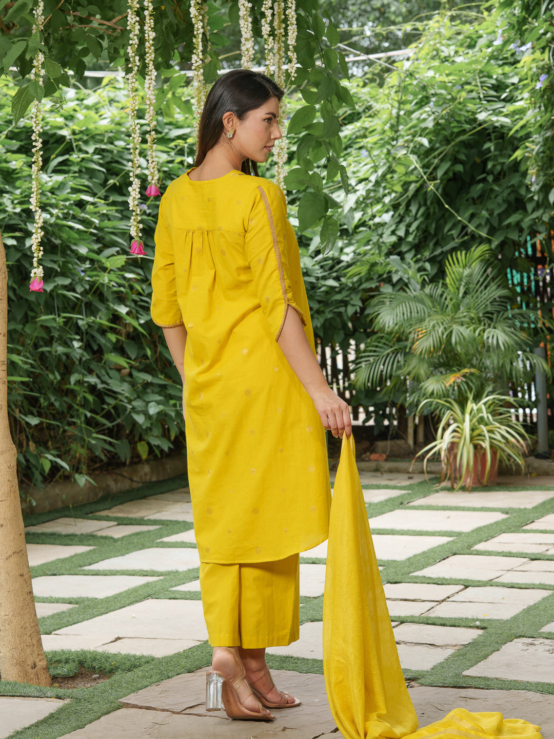 Surmai Subah Kurta Set with Dupatta