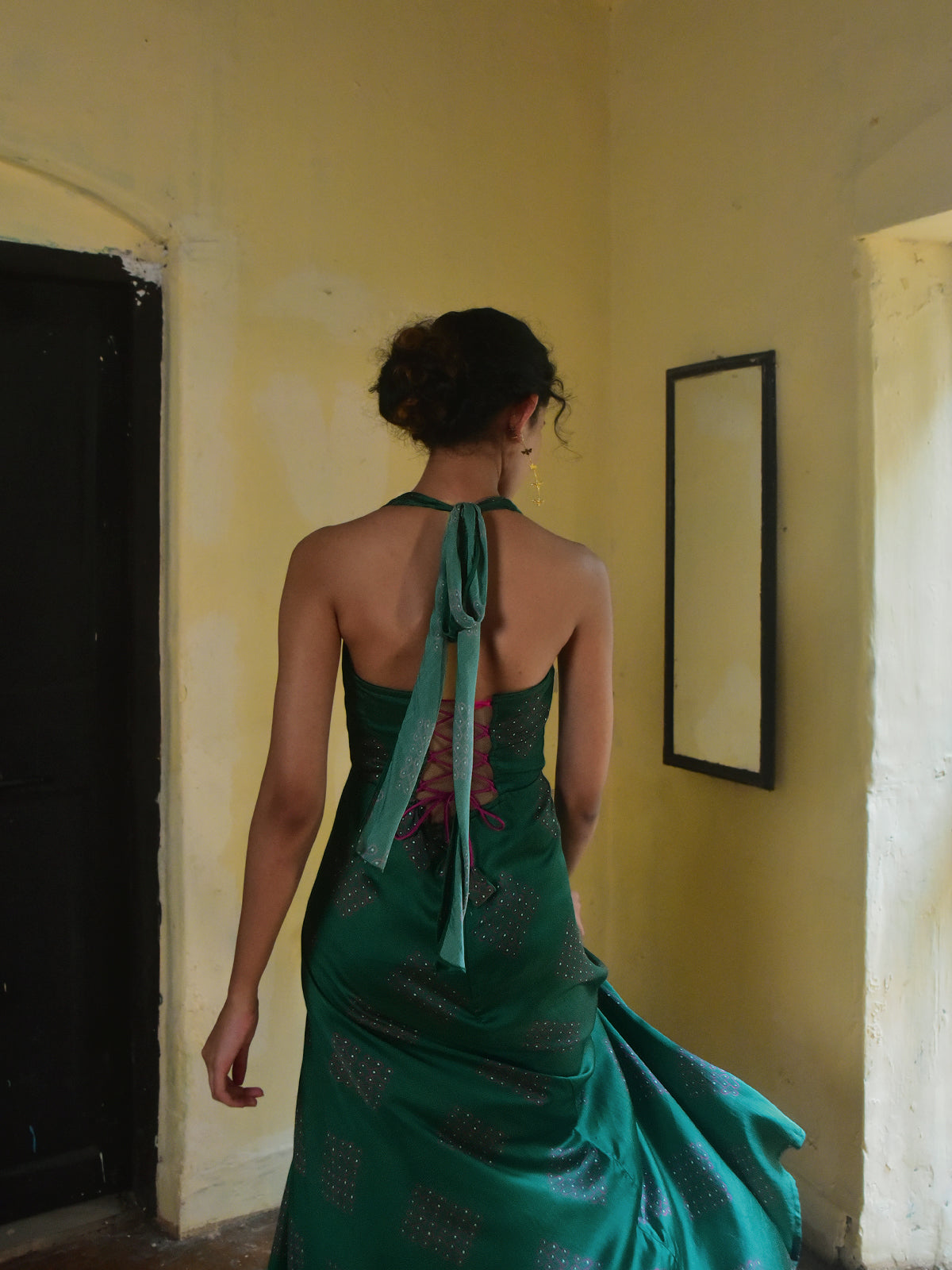 Kavya Modal Halter Corset Dress